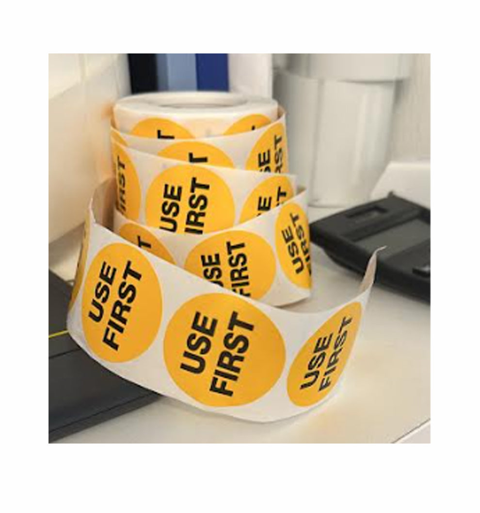 Roll of 500 Use First Stickers