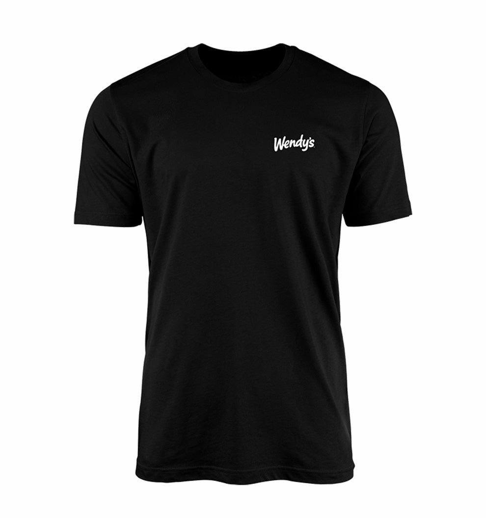 Wendy's Staff Tee - Black - Add Bacon (E)