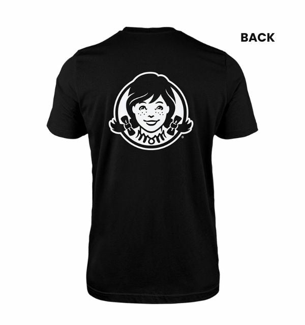 Wendy's Staff Tee - Black - Icon logo (A)
