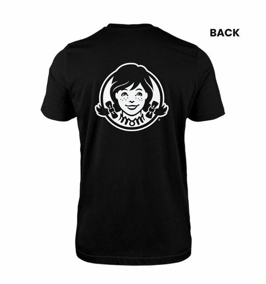 Wendy's Staff Tee - Black - Icon logo (A)