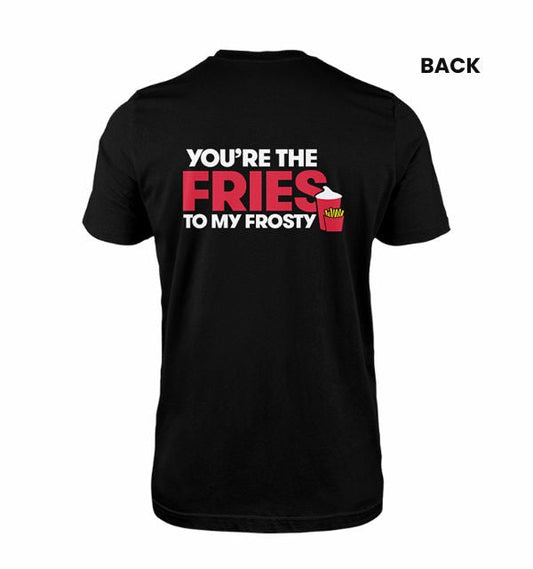 Wendy's Staff Tee - Black - Fries to Frosty (B)