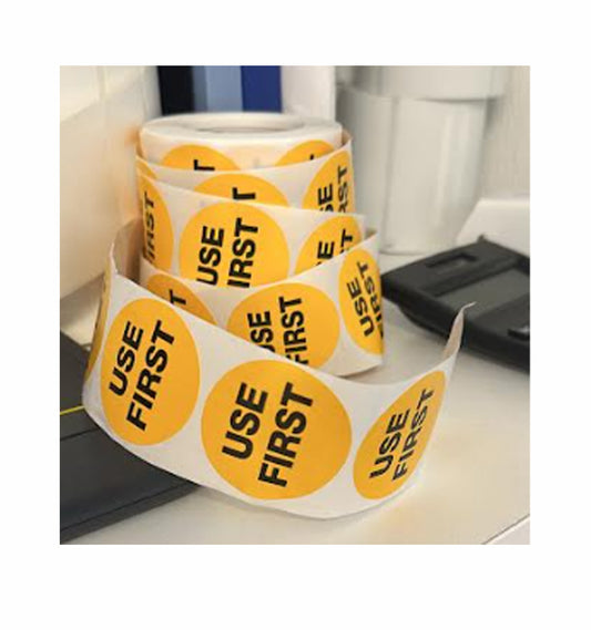 Roll of 500 Use First Stickers